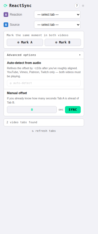 react-sync screenshot 1